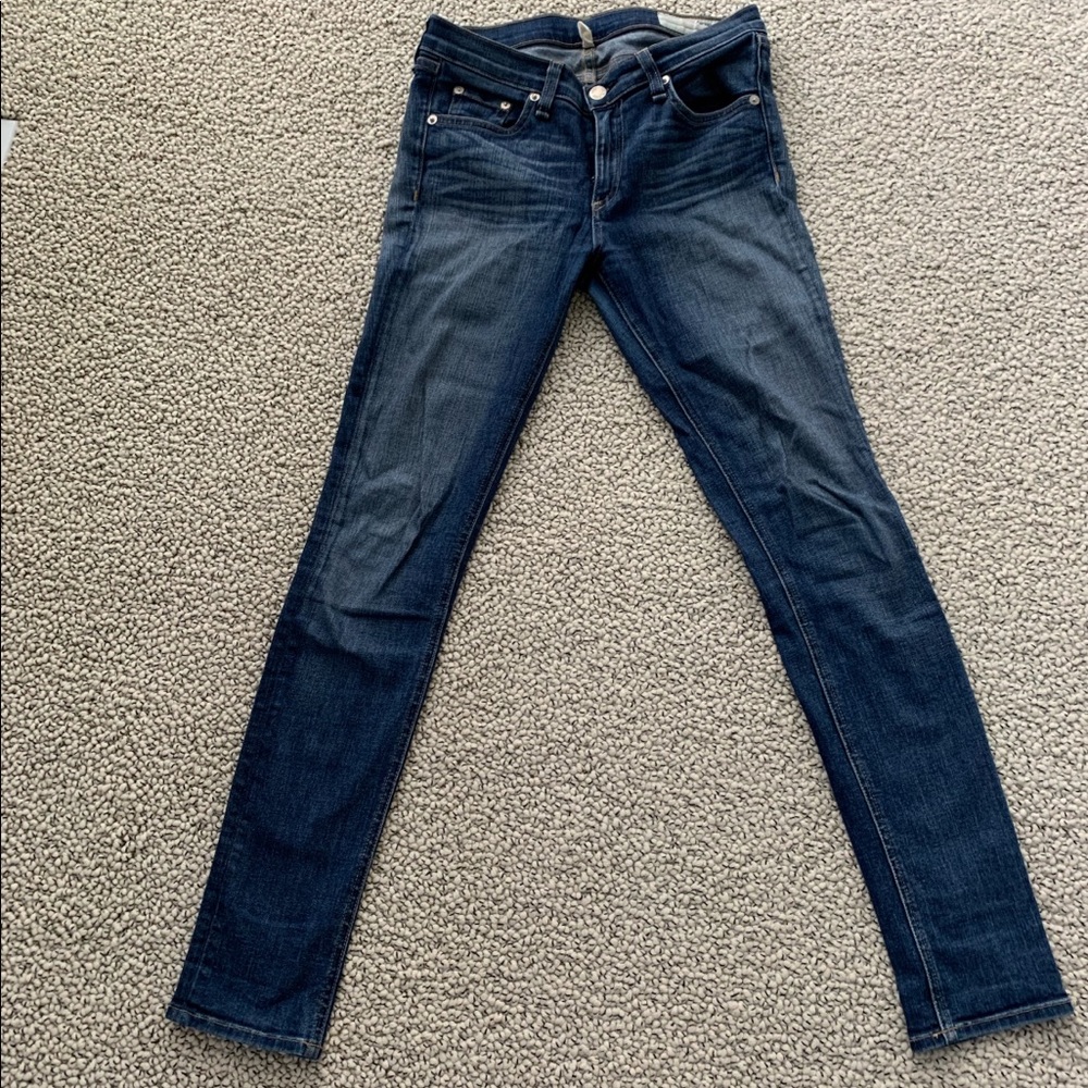 Rag & bone low rise skinny jeans